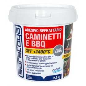 Adesivo refrettario caminetti - seccho kg 2.5 -